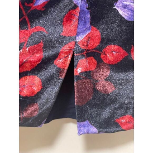 Anthropologie x Maeve Velvet Micro Mini Skirt Size 8 - Picture 8 of 11